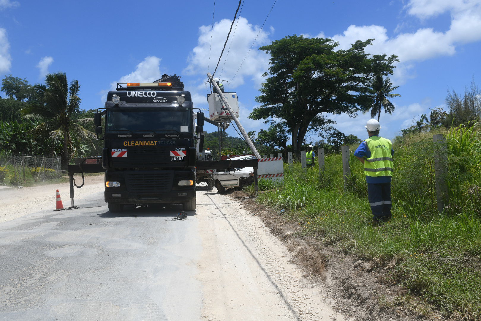 Wreck opposite Pacific Suppliers